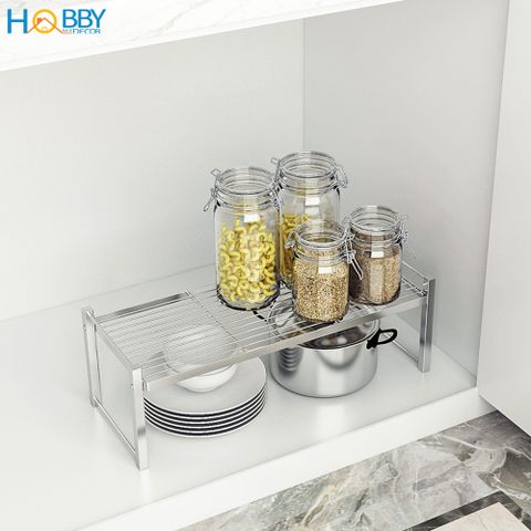 Kệ để đồ nhà bếp 1 tầng đặt trong tủ bếp đa năng Hobby Home Decor KB1T