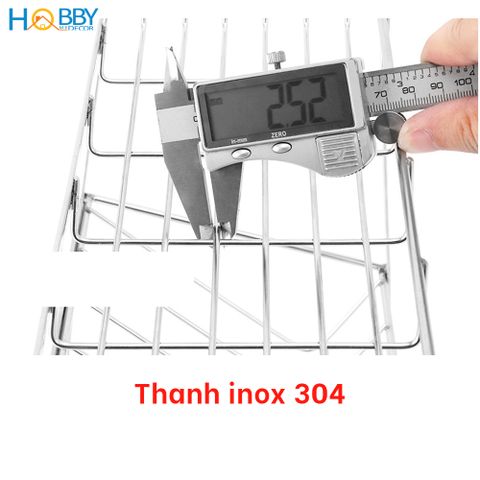 Kệ đựng gia vị 3 tầng để chai lọ nhà bếp đa năng inox 304 Hobby Home Decor 3TGV