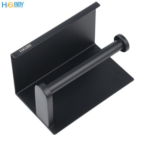 Kệ để giấy vệ sinh có mái che Inox 304 sơn đen Hobby home decor G22