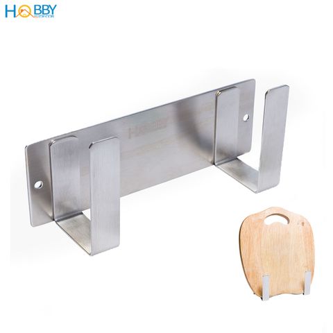 Kệ để nắp vung nồi thớt Hobby home decor TT01 Inox 304 gắn tường