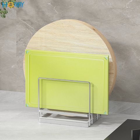 Kệ để nắp vung thớt 3 ngăn inox 304 Hobby home decor TT10 có khay nhựa