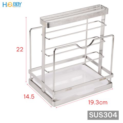 Kệ để nắp vung thớt dao đa năng inox 304 Hobby home decor TT11