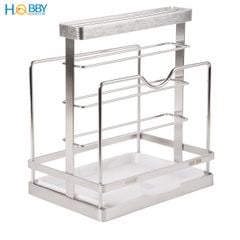 Kệ để nắp vung thớt dao đa năng inox 304 Hobby home decor TT11