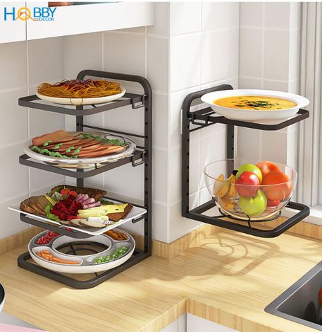 Kệ để nắp vung xoang nồi nhiều tầng tùy chọn HOBBY Home Decor KNV1