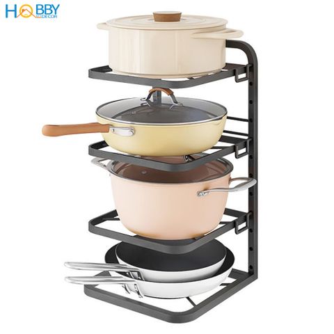 Kệ để nắp vung xoang nồi nhiều tầng tùy chọn HOBBY Home Decor KNV1