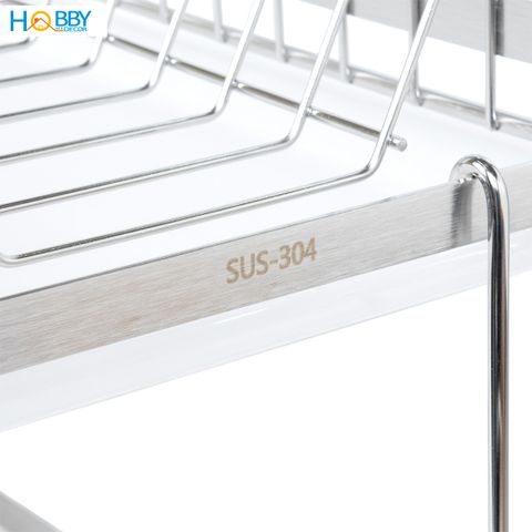 Kệ chén đa năng 2 tầng inox 304 Hobby home decor KC2K