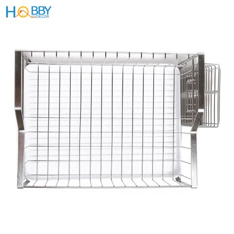 Kệ chén đa năng 1 tầng kèm ống đũa Inox 304 Hobby Home Decor KC2