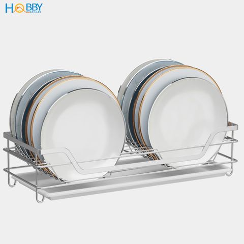Kệ đựng đĩa chén đa năng inox 304 dán tường Hobby Home Decor KD2