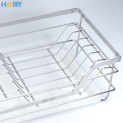 Kệ đựng đĩa chén đa năng inox 304 dán tường Hobby Home Decor KD2