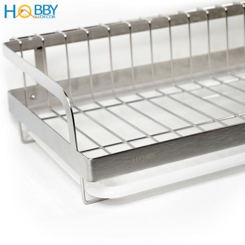 Kệ để chén đĩa đa năng dán tường inox 304 Hobby home decor KCD 2 size tùy chọn