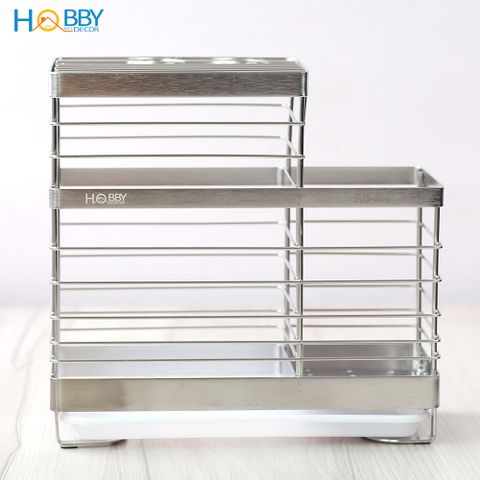 Kệ đựng đũa muỗng dao kéo 2 ngăn đa năng Hobby Home Decor KDM