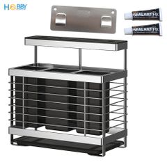 Kệ đựng đũa muỗng dao kéo inox 304 dán tường Hobby home decor KDMT3