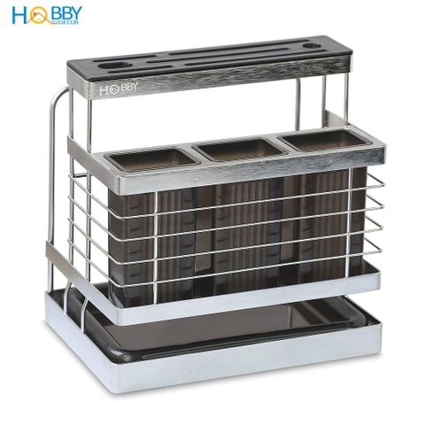 Kệ đựng đũa muỗng dao thớt đa năng inox 304 Hobby home decor KDMT