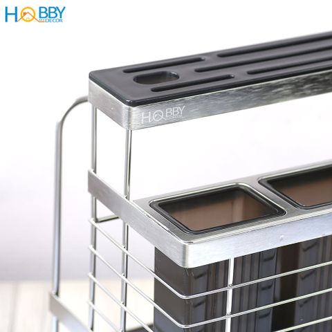 Kệ đựng đũa muỗng dao thớt đa năng inox 304 Hobby home decor KDMT