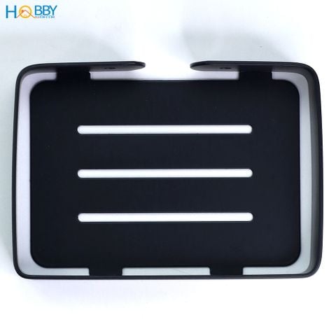 Kệ đựng xà phòng Inox 304 sơn đen Hobby Home Decor SB8 dán hoặc khoan