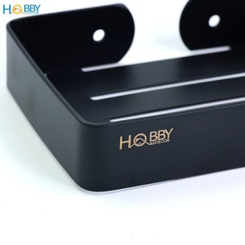 Kệ đựng xà phòng Inox 304 sơn đen Hobby Home Decor SB8 dán hoặc khoan