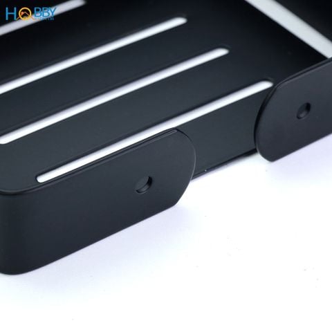 Kệ đựng xà phòng Inox 304 sơn đen Hobby Home Decor SB8 dán hoặc khoan