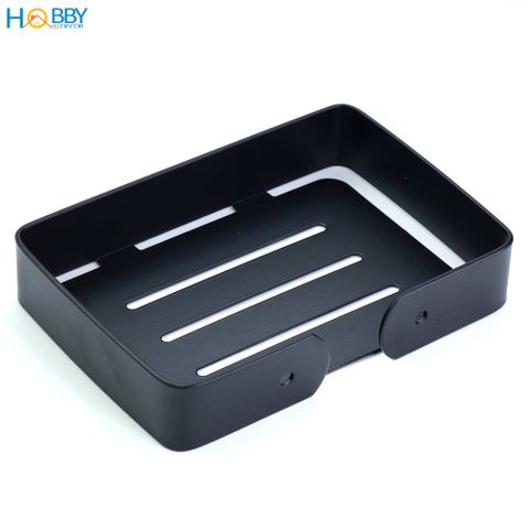 Kệ đựng xà phòng Inox 304 sơn đen Hobby Home Decor SB8 dán hoặc khoan