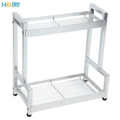 Kệ đựng gia vị nhà bếp 2 tầng Inox 304 đa năng Hobby home decor GV2TN