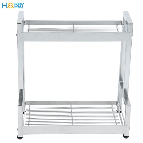 Kệ đựng gia vị nhà bếp 2 tầng Inox 304 đa năng Hobby home decor GV2TN