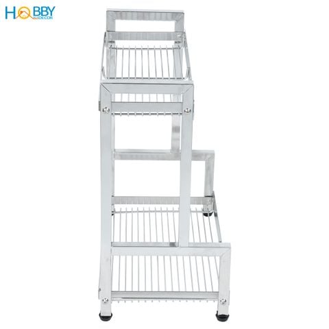Kệ đựng gia vị nhà bếp 2 tầng Inox 304 đa năng Hobby home decor GV2TN