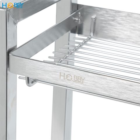 Kệ đựng gia vị nhà bếp 2 tầng Inox 304 đa năng Hobby home decor GV2TN