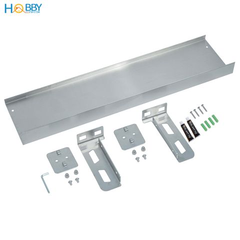 Kệ gia vị dài lớn inox 304 gắn tường ngang 60 80 Hobby home decor GV5