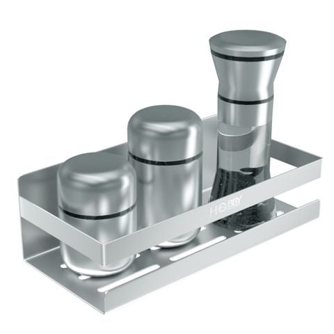 Kệ đựng gia vị nhà bếp inox 304 dán tường Hobby home decor KGVD 3 size tùy chọn
