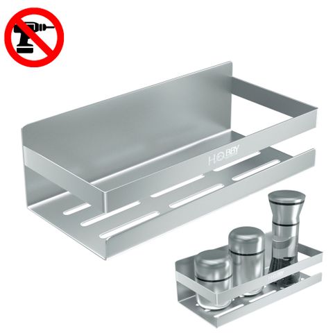 Kệ đựng gia vị nhà bếp inox 304 dán tường Hobby home decor KGVD 3 size tùy chọn