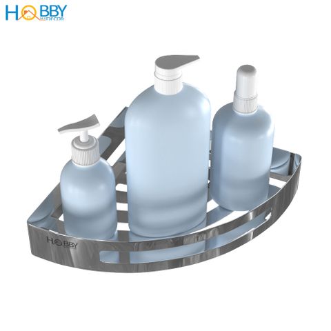 Kệ góc nhà tắm inox 304 loại dày 1.8mm mẫu khoan Hobby Home Decor KG2