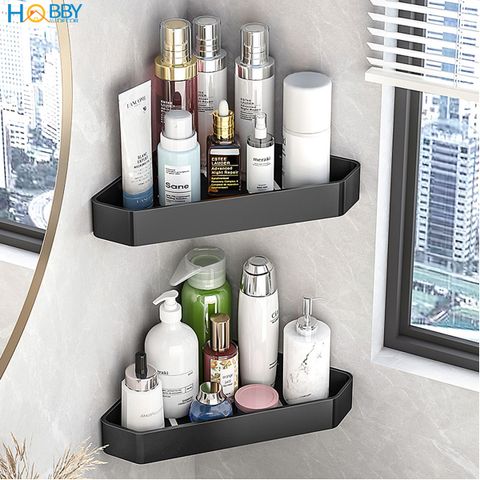 Kệ góc tường đa năng dán tường bằng nhôm Hobby home decor KG