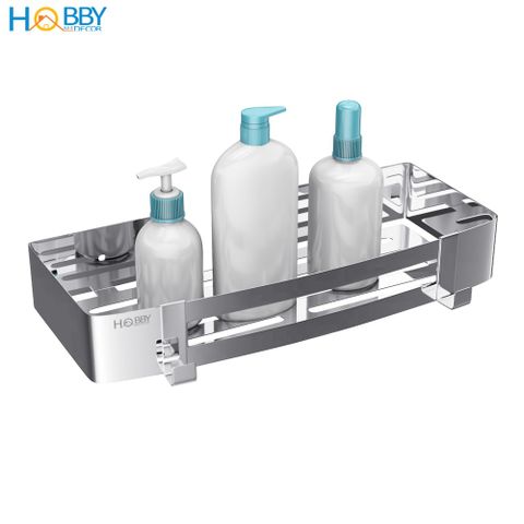 Kệ chữ nhật để đồ nhà tắm dán tường inox 304 Hobby Home Decor KCN1