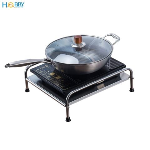 Kệ để bếp từ bếp gas mini 1 tầng Hobby Home Decor KBN1 đặt trên bếp tiện dụng khó rỉ sét