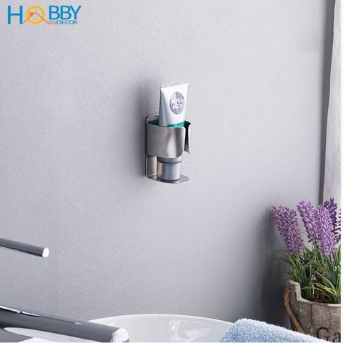 Kệ để bàn chải kem đánh răng dán tường kiểu đơn Hobby Home Decor DK1