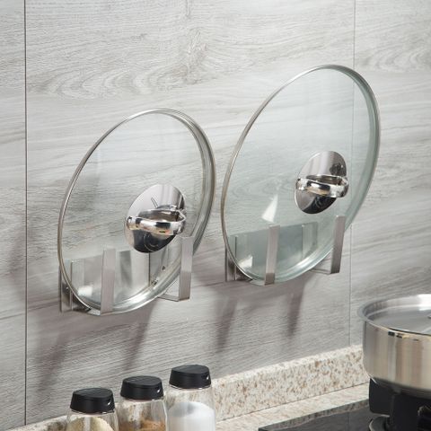 Giá treo vung nồi thớt inox 304 dán tường Hobby home decor TT01