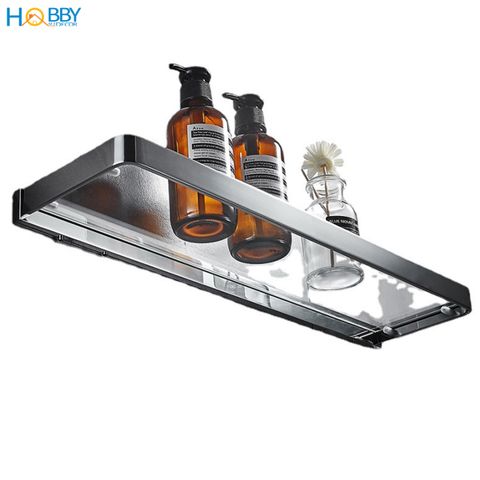 Kệ kính để đồ nhà tắm khung đồng mạ chrome Hobby home decor KKCN50