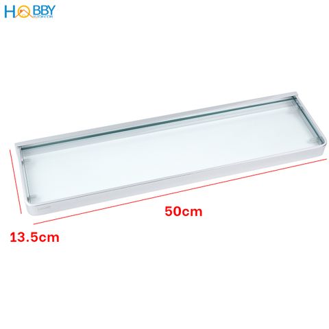 Kệ kính để đồ nhà tắm khung đồng mạ chrome Hobby home decor KKCN50