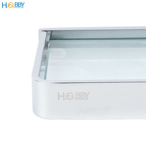 Kệ kính để đồ nhà tắm khung đồng mạ chrome Hobby home decor KKCN50