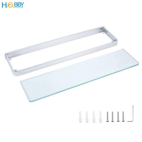 Kệ kính để đồ nhà tắm khung đồng mạ chrome Hobby home decor KKCN50
