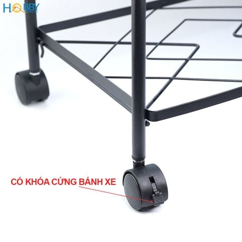 Kệ đựng xoang nồi dụng cụ nhà bếp 5 tầng Hobby Home Decor KB5T có bánh xe