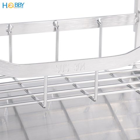 Kệ đựng dụng cụ rửa chén có giá treo inox 304 Hobby home decor KRC11