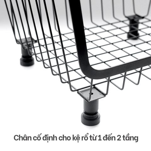 Kệ rổ đựng đồ nhà bếp đa năng nhiều tầng di động HOBBY Home Decor KRNT