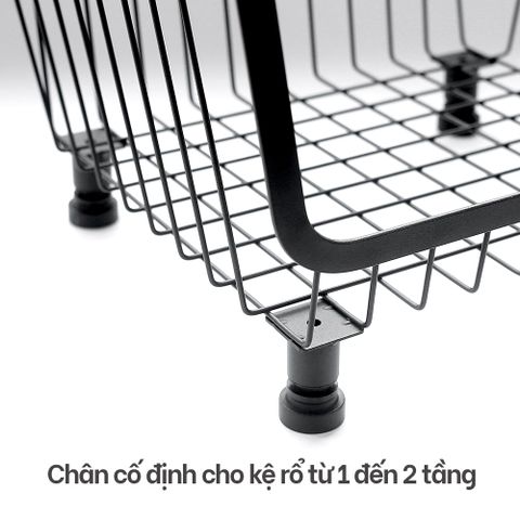 Kệ rổ đựng đồ nhà bếp đa năng nhiều tầng di động HOBBY Home Decor KRNT
