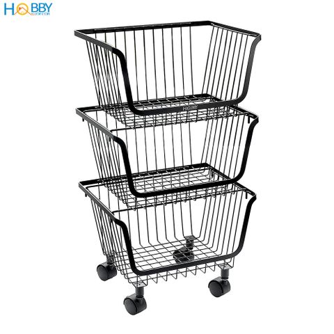 Kệ rổ đựng đồ nhà bếp đa năng nhiều tầng di động HOBBY Home Decor KRNT