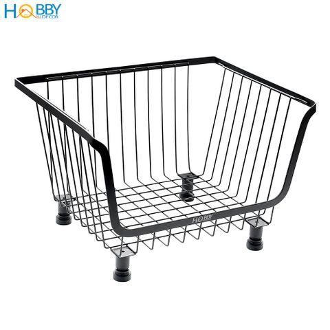 Kệ rổ đựng đồ nhà bếp HOBBY Home Decor KRNT nhiều tầng tùy chọn - sơn tĩnh điện màu đen - dễ dàng lắp ráp