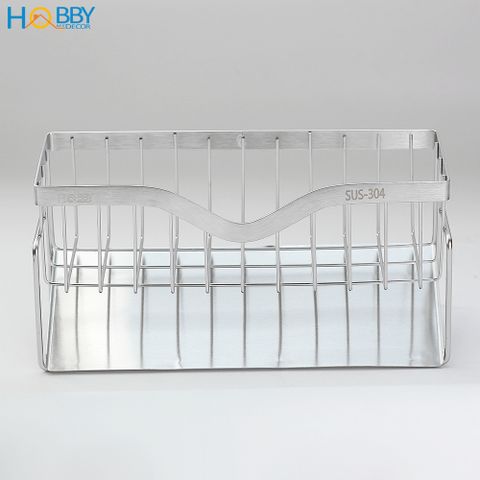 Kệ rổ để đồ rửa chén gác bồn rửa chén inox 304 Hobby home decor KRC8
