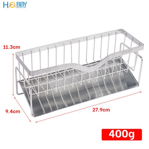 Kệ để đồ rửa chén gác bồn mẫu lớn inox 304 Hobby Home Decor KRC9