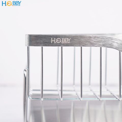 Kệ để đồ rửa chén gác bồn mẫu lớn inox 304 Hobby Home Decor KRC9