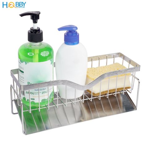 Kệ để đồ rửa chén gác bồn mẫu lớn inox 304 Hobby Home Decor KRC9