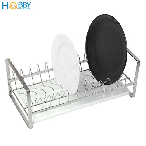 Kệ đựng đĩa nhà bếp 12 ngăn HOBBY Home Decor KUDN12 inox 304 có khay